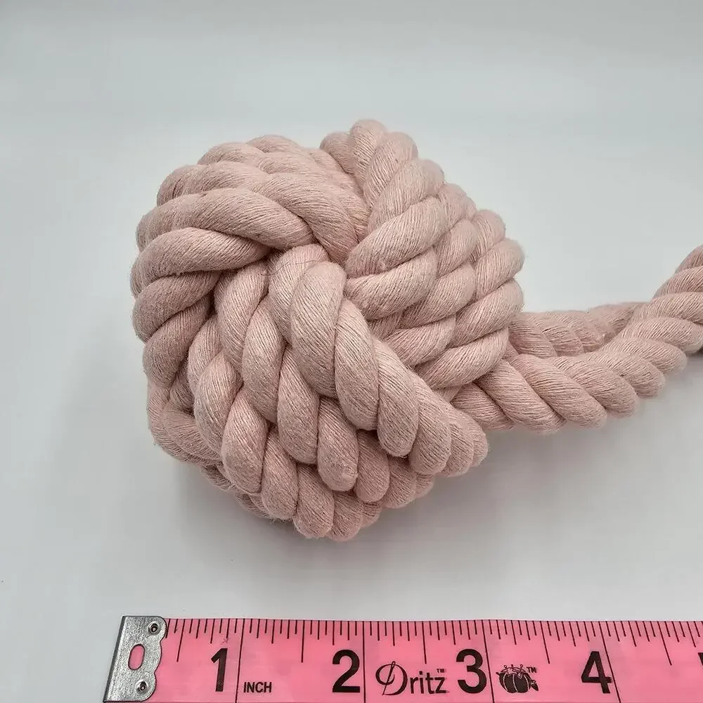 Max Bone Rope Dog Toy‎ Pink Canine Chew Toy